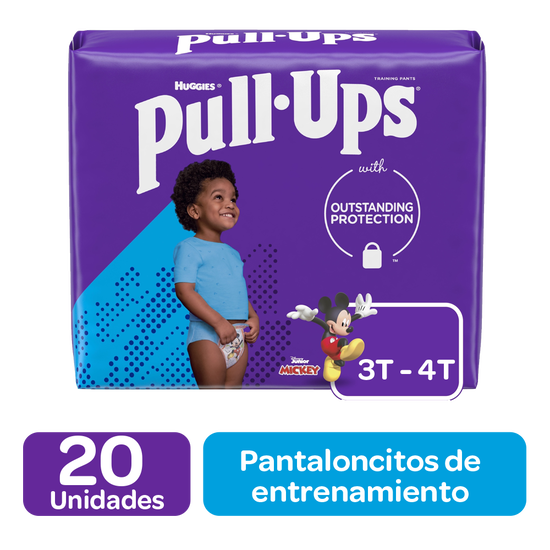 Pants de Entrenamiento para Niños Huggies Pull Ups Tallas 3/4, 20uds