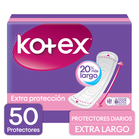 Protectores diaros Kotex Largos, 50 uds