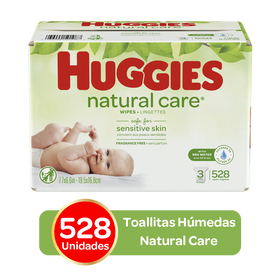 Toallitas Húmedas Huggies Natural Care, 528 uds