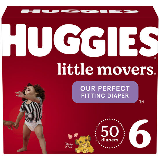 Pañales Huggies Little Movers Etapa 6, 50uds