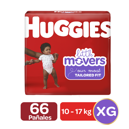 Pañales Huggies Little Movers Talla 4, 70uds